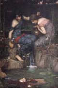 John William Waterhouse Nymphs Finding the Head of Orpheus oil on canvas